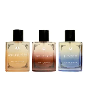 Perfume Gift Set of 3 for Men  X 100ml (1 White Oud 1 Kingdom & 1 Hocco)